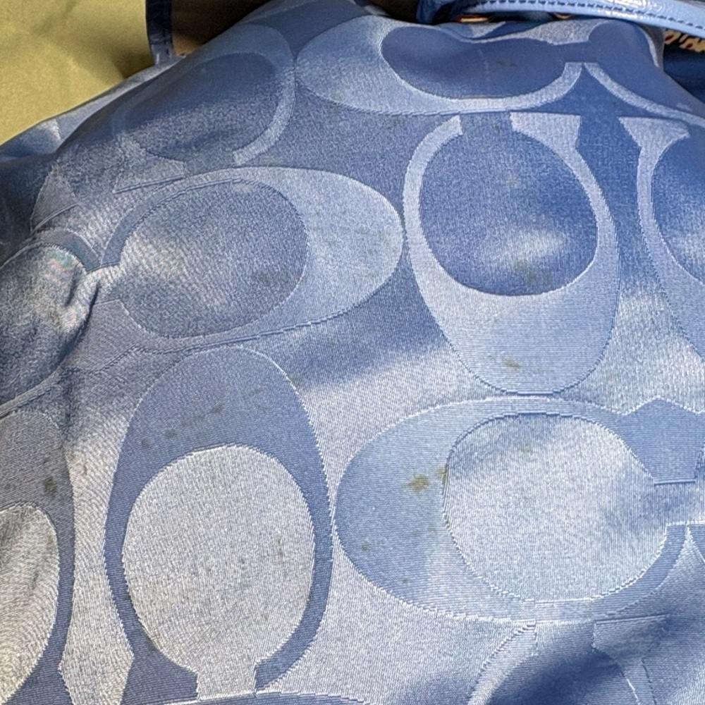 COACH Signature Optic Nylon Drawstring Backpack – Periwinkle Blue (A1360-F77350) - Picture 5 of 14